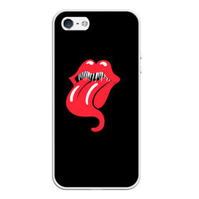 Чехол для iPhone 5/5S матовый с принтом Monsters Kiss в городе Новоалтайск, Силикон | Область печати: задняя сторона чехла, без боковых панелей | Тематика изображения на принте: halloween | jagger | lips | mick | monster | rock | rolling | stones | tongue | tooth | вольные | губы | джаггер | зубы | камни | катящиеся | мик | монстер | рок | странники | хеллоуин | хэллоуин | язык