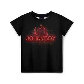 Детская футболка 3D с принтом Johnyboy в городе Новоалтайск, 100% гипоаллергенный полиэфир | прямой крой, круглый вырез горловины, длина до линии бедер, чуть спущенное плечо, ткань немного тянется | johnyboy | денис василенко | джонибой