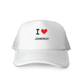 Кепка тракер с сеткой с принтом Johnyboy 8 в городе Новоалтайск, трикотажное полотно; задняя часть — сетка | длинный козырек, универсальный размер, пластиковая застежка | johnyboy | денис василенко | джонибой