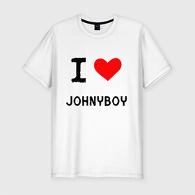 Мужская футболка хлопок Slim с принтом  Johnyboy 8 в городе Новоалтайск, 92% хлопок, 8% лайкра | приталенный силуэт, круглый вырез ворота, длина до линии бедра, короткий рукав | johnyboy | денис василенко | джонибой