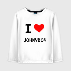 Детский лонгслив хлопок с принтом Johnyboy 8 в городе Новоалтайск, 100% хлопок | круглый вырез горловины, полуприлегающий силуэт, длина до линии бедер | johnyboy | денис василенко | джонибой