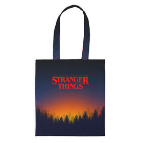 Сумка 3D повседневная с принтом STRANGER THINGS в городе Новоалтайск, 100% полиэстер | Плотность: 200 г/м2; Размер: 34×35 см; Высота лямок: 30 см | 011 | eleven | friends don t lie | netflix | stranger things | демогоргон | нетфликс | одиннадцатая | очень странные дела | сериалы