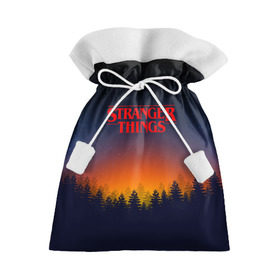 Подарочный 3D мешок с принтом STRANGER THINGS в городе Новоалтайск, 100% полиэстер | Размер: 29*39 см | 011 | eleven | friends don t lie | netflix | stranger things | демогоргон | нетфликс | одиннадцатая | очень странные дела | сериалы