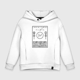 Детское худи Oversize хлопок с принтом Twenty one pilots в городе Новоалтайск, френч-терри — 70% хлопок, 30% полиэстер. Мягкий теплый начес внутри —100% хлопок | боковые карманы, эластичные манжеты и нижняя кромка, капюшон на магнитной кнопке | Тематика изображения на принте: 21 pilots | josh dun | music | rock | twenty one pilots | tyler joseph | джош дан | музыка | рок | тайлер джозеф