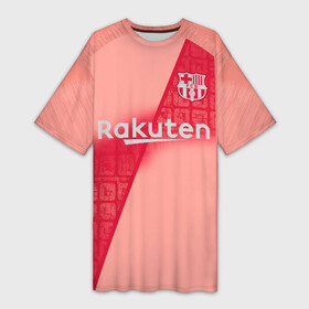 Платье-футболка 3D с принтом Messi alternative 18 19 в городе Новоалтайск,  |  | barcelona | champions | laliga | league | lionel | messi | spain | барселона | испания | лига | лионель | месси | чемпионов