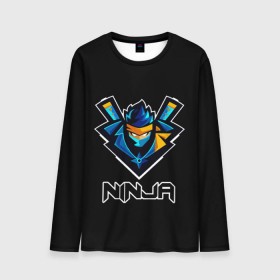 Мужской лонгслив 3D с принтом Ninja Fortnite в городе Новоалтайск, 100% полиэстер | длинные рукава, круглый вырез горловины, полуприлегающий силуэт | Тематика изображения на принте: battle | fortnite | ninja | royale | twitch | битва | кефир | королевская | лама | ниндзя | победа | стример | твитч | твич | форт | фортнайт | форточка
