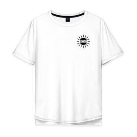 Мужская футболка хлопок Oversize с принтом Рассвет Black в городе Новоалтайск, 100% хлопок | свободный крой, круглый ворот, “спинка” длиннее передней части | в мокрых кроссах | девочка песня | искры | мокрые кроссы | рассвет | тима белорусских