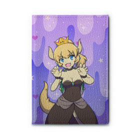 Обложка для автодокументов с принтом Bowsette в городе Новоалтайск, натуральная кожа |  размер 19,9*13 см; внутри 4 больших “конверта” для документов и один маленький отдел — туда идеально встанут права | боузета | боузетта | марио