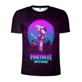 Мужская футболка 3D спортивная с принтом Fortnite в городе Новоалтайск, 100% полиэстер с улучшенными характеристиками | приталенный силуэт, круглая горловина, широкие плечи, сужается к линии бедра | battle | fortnite | game | royale | survival | зомби | игра | королевская битва