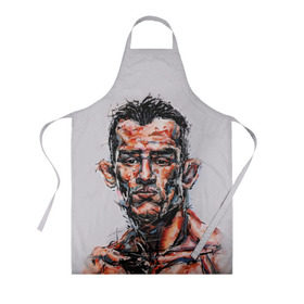 Фартук 3D с принтом Tony Ferguson в городе Новоалтайск, 100% полиэстер | общий размер — 65 х 85 см, ширина нагрудника — 26 см, горловина — 53 см, длина завязок — 54 см, общий обхват в поясе — 173 см. Принт на завязках и на горловине наносится с двух сторон, на основной части фартука — только с внешней стороны | mma | ufc | арманн | бокс | борьба | джиу джитсу | кукуй | тони | фергюсон | эль | энтони