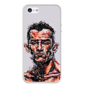 Чехол для iPhone 5/5S матовый с принтом Tony Ferguson в городе Новоалтайск, Силикон | Область печати: задняя сторона чехла, без боковых панелей | mma | ufc | арманн | бокс | борьба | джиу джитсу | кукуй | тони | фергюсон | эль | энтони