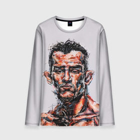 Мужской лонгслив 3D с принтом Tony Ferguson в городе Новоалтайск, 100% полиэстер | длинные рукава, круглый вырез горловины, полуприлегающий силуэт | Тематика изображения на принте: mma | ufc | арманн | бокс | борьба | джиу джитсу | кукуй | тони | фергюсон | эль | энтони