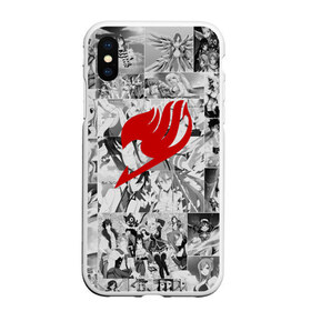 Чехол для iPhone XS Max матовый с принтом Fairy Tail в городе Новоалтайск, Силикон | Область печати: задняя сторона чехла, без боковых панелей | anime | fairy tail | аниме | сёнэн | хвост феи