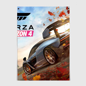 Постер с принтом Forza Horizon 4 в городе Новоалтайск, 100% бумага
 | бумага, плотность 150 мг. Матовая, но за счет высокого коэффициента гладкости имеет небольшой блеск и дает на свету блики, но в отличии от глянцевой бумаги не покрыта лаком | auto | car | forza | game | horizon | mclaren | motorsport | race | авто | гонки | игра | машина