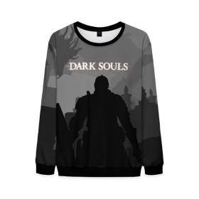 Мужской свитшот 3D с принтом Dark Souls в городе Новоалтайск, 100% полиэстер с мягким внутренним слоем | круглый вырез горловины, мягкая резинка на манжетах и поясе, свободная посадка по фигуре | action | dark | dark souls | died | dragon | game | games | japan | knight | rpg | souls | sword | you | дарк | дракон | драконы | души | игра | игры | мертв | меч | рпг | рыцари | рыцарь | соулс | темные | умер | щит | экшн | япония