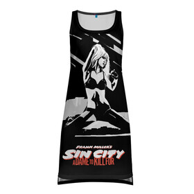 Платье-майка 3D с принтом Sin City - Nancy в городе Новоалтайск, 100% полиэстер | полуприлегающий силуэт, широкие бретели, круглый вырез горловины, удлиненный подол сзади. | ava lord | big damn | marv | nancy | nancy callahan | sin city | город греха | город грехов | марв | миллер | роберт | родригес | син сити | фрэнк