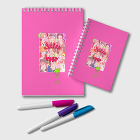 Блокнот с принтом NCT 127 Cherry Bomb в городе Новоалтайск, 100% бумага | 48 листов, плотность листов — 60 г/м2, плотность картонной обложки — 250 г/м2. Листы скреплены удобной пружинной спиралью. Цвет линий — светло-серый
 | bomb | cherry | doyoung | haechan | jaehyun | johnny | jungwoo | mark | nct127 | taeil | taeyong | winwin | yuta | вин вин | джехён | джонни | доён | марк | тэён | тэиль | хэчан | чону | юта