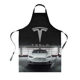 Фартук 3D с принтом TESLA в городе Новоалтайск, 100% полиэстер | общий размер — 65 х 85 см, ширина нагрудника — 26 см, горловина — 53 см, длина завязок — 54 см, общий обхват в поясе — 173 см. Принт на завязках и на горловине наносится с двух сторон, на основной части фартука — только с внешней стороны | car | elon | motors | musk | tesla | авто | автомобиль | илон | кар | лого | маск | моторс | тесла | тэсла