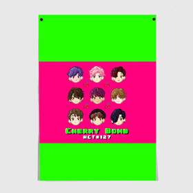 Постер с принтом NCT 127. Cherry Bomb в городе Новоалтайск, 100% бумага
 | бумага, плотность 150 мг. Матовая, но за счет высокого коэффициента гладкости имеет небольшой блеск и дает на свету блики, но в отличии от глянцевой бумаги не покрыта лаком | bomb | cherry | doyoung | haechan | jaehyun | johnny | jungwoo | mark | nct127 | taeil | taeyong | winwin | yuta | вин вин | джехён | джонни | доён | марк | тэён | тэиль | хэчан | чону | юта