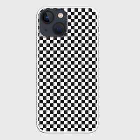 Чехол для iPhone 13 mini с принтом Checkerboard в городе Новоалтайск,  |  | белая | бойчик | вдудь | дудь | иванов | клетка. ячейка | кубики | орнамент | френдзона | чача | чёрная | шахматная. доска | шашечки