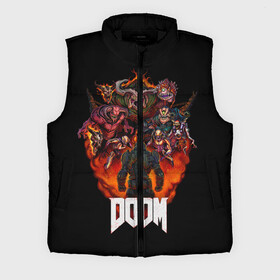 Мужской жилет утепленный 3D с принтом DooM в городе Новоалтайск,  |  | doom | doom 3 | doom slayer | doomguy | hell walker | unchained predator | ад | боец | демоны | дум | космос | марс | мясо | палач рока | пехотинец | солдат рока