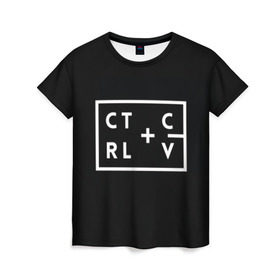Женская футболка 3D с принтом Ctrl-c,Ctrl-v Программирование в городе Новоалтайск, 100% полиэфир ( синтетическое хлопкоподобное полотно) | прямой крой, круглый вырез горловины, длина до линии бедер | c | c++ и objective c | cntr v | cntrl | code | habr | java | javascript | php | programming | python | ruby | stackoverflow | this | дизайнеры | как | кодим | можем