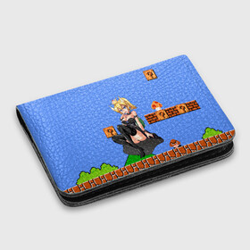 Картхолдер с принтом с принтом Bowsette в городе Новоалтайск, натуральная матовая кожа | размер 7,3 х 10 см; кардхолдер имеет 4 кармана для карт; | bowser | bowsette | bros | luigi | mario | nintendo | super | боузер | боузетта | купа | луиджи | марио | супер
