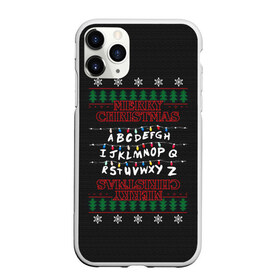 Чехол для iPhone 11 Pro Max матовый с принтом Очень странный свитер в городе Новоалтайск, Силикон |  | new year | stranger things | новый год | очень странные дела