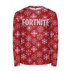 Мужской лонгслив 3D с принтом Fortnite Новогодний в городе Новоалтайск, 100% полиэстер | длинные рукава, круглый вырез горловины, полуприлегающий силуэт | 