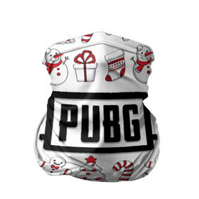 Бандана-труба 3D с принтом Новогодний PUBG в городе Новоалтайск, 100% полиэстер, ткань с особыми свойствами — Activecool | плотность 150‒180 г/м2; хорошо тянется, но сохраняет форму | battle | chicken | dinner | winner | битва | год | королевская | новый | подарок | снеговик