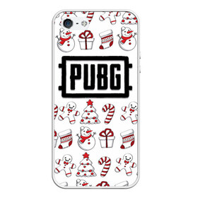 Чехол для iPhone 5/5S матовый с принтом Новогодний PUBG в городе Новоалтайск, Силикон | Область печати: задняя сторона чехла, без боковых панелей | battle | chicken | dinner | winner | битва | год | королевская | новый | подарок | снеговик
