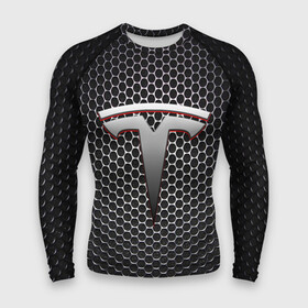 Мужской рашгард 3D с принтом TESLA в городе Новоалтайск,  |  | brand | car | elon mask | tesla | авто | бренд | илон | илон маск | маск | машина | тесла | электрокар