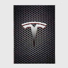 Постер с принтом TESLA в городе Новоалтайск, 100% бумага
 | бумага, плотность 150 мг. Матовая, но за счет высокого коэффициента гладкости имеет небольшой блеск и дает на свету блики, но в отличии от глянцевой бумаги не покрыта лаком | brand | car | elon mask | tesla | авто | бренд | илон | илон маск | маск | машина | тесла | электрокар