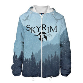 Мужская куртка 3D с принтом TES SKYRIM  в городе Новоалтайск, ткань верха — 100% полиэстер, подклад — флис | прямой крой, подол и капюшон оформлены резинкой с фиксаторами, два кармана без застежек по бокам, один большой потайной карман на груди. Карман на груди застегивается на липучку | christmas | dovahkiin | dragon | dragonborn | fus ro dah | rpg | skyrim | snow | tes | the elder scrolls | winter is coming | докавин | драконы | новогодний | новый год | рпг | снег