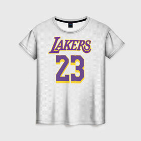 Женская футболка 3D с принтом James 18-19 third LA Lakers в городе Новоалтайск, 100% полиэфир ( синтетическое хлопкоподобное полотно) | прямой крой, круглый вырез горловины, длина до линии бедер | angeles | james | lakers | lebron | los | nba | usa | анджелес | джеймс | леброн | лейкерс | лос | нба | сша