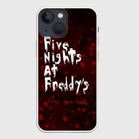 Чехол для iPhone 13 mini с принтом Five Nights at Freddy’s в городе Новоалтайск,  |  | bear | five | five nights at freddys | fnaf | freddy | game | games | halloween | horror | nights | жуть | зубы | игра | игры | медведь | медвежонок | мишка | ночей | пять | ужастик | ужасы | фнаф | фредди | хэллоуин