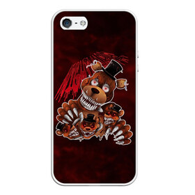 Чехол для iPhone 5/5S матовый с принтом Five Nights at Freddy’s в городе Новоалтайск, Силикон | Область печати: задняя сторона чехла, без боковых панелей | Тематика изображения на принте: bear | five | five nights at freddys | fnaf | freddy | game | games | halloween | horror | nights | жуть | зубы | игра | игры | медведь | медвежонок | мишка | ночей | пять | ужастик | ужасы | фнаф | фредди | хэллоуин