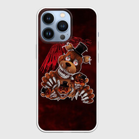 Чехол для iPhone 13 Pro с принтом Five Nights at Freddy’s в городе Новоалтайск,  |  | Тематика изображения на принте: bear | five | five nights at freddys | fnaf | freddy | game | games | halloween | horror | nights | жуть | зубы | игра | игры | медведь | медвежонок | мишка | ночей | пять | ужастик | ужасы | фнаф | фредди | хэллоуин