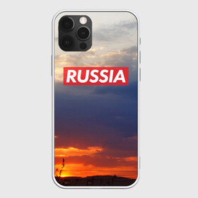 Чехол для iPhone 12 Pro Max с принтом Флаг России на Закате в городе Новоалтайск, Силикон |  | Тематика изображения на принте: country | moscow | ornament | pattern | russia | russian | sport | team | закат | москва | надпись | небо | облака | орнамент | природа | россии | россия | русская | русский | спорт | страна | узор | флаг