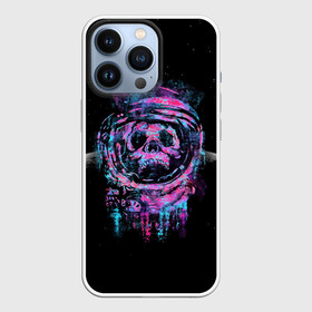 Чехол для iPhone 13 Pro с принтом Космический Череп в городе Новоалтайск,  |  | Тематика изображения на принте: bone | bones | chain | chains | dark | grey | horror | moon | scary | skull | skulls | space | teeth | tooth | жуть | звезды | зуб | зубы | космос | кости | кость | луна | серый | страшно | хоррор | цепи | цепочка | цепь | череп | черепа