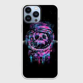 Чехол для iPhone 13 Pro Max с принтом Космический Череп в городе Новоалтайск,  |  | Тематика изображения на принте: bone | bones | chain | chains | dark | grey | horror | moon | scary | skull | skulls | space | teeth | tooth | жуть | звезды | зуб | зубы | космос | кости | кость | луна | серый | страшно | хоррор | цепи | цепочка | цепь | череп | черепа