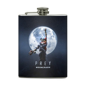 Фляга с принтом PREY: Mooncrash в городе Новоалтайск, металлический корпус | емкость 0,22 л, размер 125 х 94 мм. Виниловая наклейка запечатывается полностью | prey | жертва | звезды | земля | игра | космос | луна | фантастика | шутер