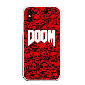 Чехол для iPhone XS Max матовый с принтом DOOM в городе Новоалтайск, Силикон | Область печати: задняя сторона чехла, без боковых панелей | devil | doom | hell | mark of the doom slayer | slayer | ад | гарнил | дум | знаки | иероглифы | компьютерные игры 2019 | преисподняя | символ | солдат