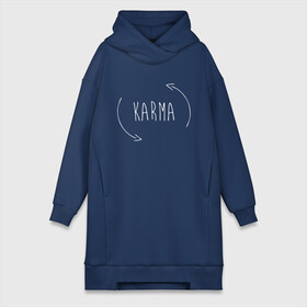 Платье-худи хлопок с принтом Karma в городе Новоалтайск,  |  | karma | баланс | бумеранг | вернется | возвращается | всё | вселенский | грех | грешник | делай | добро | добрый | зло | инь | карма | круговорот | лицемер | месть | расплата | сарказм | судьба | учесть