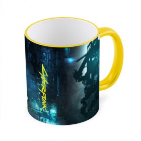 Кружка с принтом Cyberpunk 2077 в городе Новоалтайск, керамика | ёмкость 330 мл | 2077 | cd projekt red | cyberpunk | cyberpunk 2077 | game | арт | будущее | видеоигра | игра | киберпанк 2077 | киборг | киборги