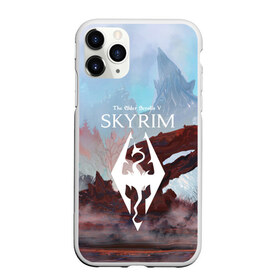 Чехол для iPhone 11 Pro Max матовый с принтом The Elder Scrolls SKYRIM в городе Новоалтайск, Силикон |  | Тематика изображения на принте: art game | art skyrim | forest | game | skyrim | the elder scrolls v skyrim | горы | довакин | древние свитки | игра | лес | небо | скайрим