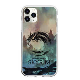 Чехол для iPhone 11 Pro матовый с принтом The Elder Scrolls SKYRIM в городе Новоалтайск, Силикон |  | art game | art skyrim | forest | game | skyrim | the elder scrolls v skyrim | горы | довакин | древние свитки | игра | лес | небо | скайрим