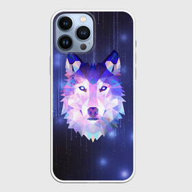 Чехол для iPhone 13 Pro Max с принтом Космический Волк в городе Новоалтайск,  |  | poligon | space | star | stars | werewolf | wild | wolf | wolfs | волк | волки | волчата | волченок | волчица | вселенная | дикий | звезда | звезды | космический | космос | луна | оборотень | падающие | полигон | полигоны