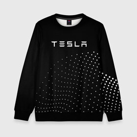 Детский свитшот 3D с принтом TESLA в городе Новоалтайск, 100% полиэстер | свободная посадка, прямой крой, мягкая тканевая резинка на рукавах и понизу свитшота | Тематика изображения на принте: auto | car | cars | coil | electro | elon | future | logo | moto | motors | musk | pixel | tesla | авто | автомобили | автомобиль | будущее | илон | лого | логотип | маск | мото | моторс | символ | тесла | электричество | электро