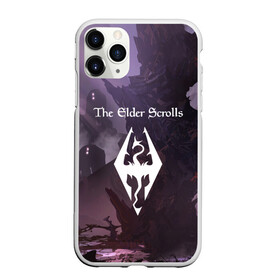 Чехол для iPhone 11 Pro матовый с принтом The Elder Scrolls в городе Новоалтайск, Силикон |  | Тематика изображения на принте: art game | art skyrim | forest | game | skyrim | the elder scrolls v skyrim | горы | довакин | древние свитки | игра | лес | небо | скайрим
